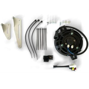 X-GRIP ZESTAW WENTYLATOR CHŁODNICY KOMPLETNY Z PRZEKAŹNIKIEM I MOCOWANIEM PASUJE DO KTM TPI 150/300 '18-'23, EXCF '17-'23, HUSQVARNA TEI 150/300 '18-'23, FE '17-'23, GASGAS EC 150/300 '21-,