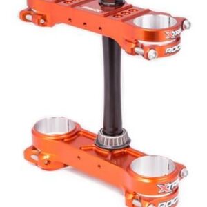 XTRIG PÓŁKI ZAWIESZENIA PRZEDNIEGO ROCS PRO TRIPLE CLAMPS KTM SX/EXC '14-'22; SX-F/EXC-F/TPI '15-'22; GAS GAS EC/ECF/MC/MCF '21-'22; HUSQVARNA FC/FE/TC/TE/TEI '17-'23 (OFFSET 20MM-22MM) KOLOR POMARAŃCZOWY