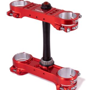 XTRIG PÓŁKI ZAWIESZENIA PRZEDNIEGO ROCS PRO TRIPLE CLAMPS KTM SX/SX-F 125/250/350/450 '13-'22; EXC/EXC-F '14-'23; HUSQVARNA '14-'22; GAS GAS EC/ECF/MC/MCF '21-'23 M12 (OFFSET 20MM-22MM) KOLOR CZERWONY