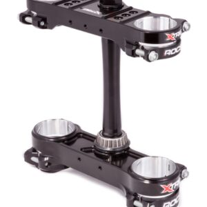XTRIG PÓŁKI ZAWIESZENIA PRZEDNIEGO ROCS PRO TRIPLE CLAMPS KTM SX/SX-F 125/250/350/450 '13-'22; EXC/EXC-F '14-'23; HUSQVARNA '14-'22; GAS GAS EC/ECF/MC/MCF '21-'23 M12 (OFFSET 20MM-22MM) KOLOR CZARNY