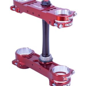 XTRIG PÓŁKI ZAWIESZENIA PRZEDNIEGO ROCS PRO TRIPLE CLAMPS KTM SX/SX-F 150/250/350/450 '23-'26; HUSQVARNA '23-'26; GAS GAS EC/ECF/MC/MCF '23-'26 M12 (OFFSET 20MM-22MM) KOLOR X-TRIG BROWN
