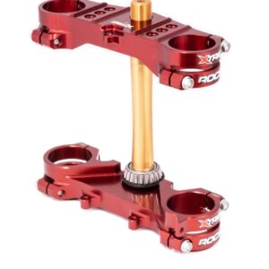 XTRIG PÓŁKI ZAWIESZENIA PRZEDNIEGO ROCS TECH TRIPLE CLAMPS YAMAHA YZ 65 '18-'26; YZ 85 '06-'26 (OFFSET 25MM) KOLOR X-TRX BROWN