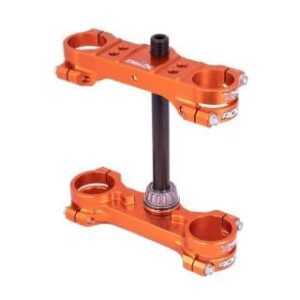 XTRIG PÓŁKI ZAWIESZENIA PRZEDNIEGO ROCS TECH TRIPLE CLAMPS KTM SX 65 '24-'25; HUSQVARNA TC 65 '24-'25; GAS-GAS MC 65 '24-'25 (OFFSET 22MM) KOLOR POMARAŃCZOWY