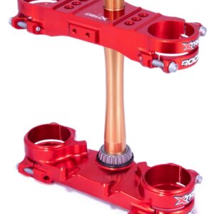 XTRIG PÓŁKI ZAWIESZENIA PRZEDNIEGO ROCS TECH TRIPLE CLAMPS HONDA CRF 250 '22-'24; CRF 450 '21-'24 (OFFSET 22MM) KOLOR CZERWONY