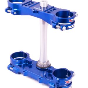 XTRIG PÓŁKI ZAWIESZENIA PRZEDNIEGO ROCS TECH TRIPLE CLAMPS YAMAHA YZ 250 '15-'23; FANTIC XX 250 '21-'24 (OFFSET 25MM) KOLOR NIEBIESKI