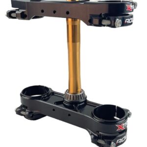 XTRIG PÓŁKI ZAWIESZENIA PRZEDNIEGO ROCS TECH TRIPLE CLAMPS KTM SX/SX-F '23-'26; EXC/EXC-F '24-'26; GAS GAS EC/ECF/MC/MCF '23-'26; HUSQVARNA FC/TC '23-'26; FE/TE '23-'26 (OFFSET 22MM) KOLOR CZARNY