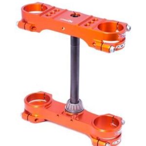 XTRIG PÓŁKI ZAWIESZENIA PRZEDNIEGO ROCS TECH TRIPLE CLAMPS KTM SX 85 '03-'24 (OFFSET 14MM) KOLOR POMARAŃCZOWY